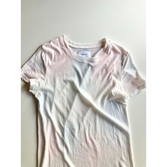 NWOT CURRENT/ELLIOTT Beatnik White Pink Tie Dye Cotton T-Shirt Dress, Size 1/S - Picture 6 of 12